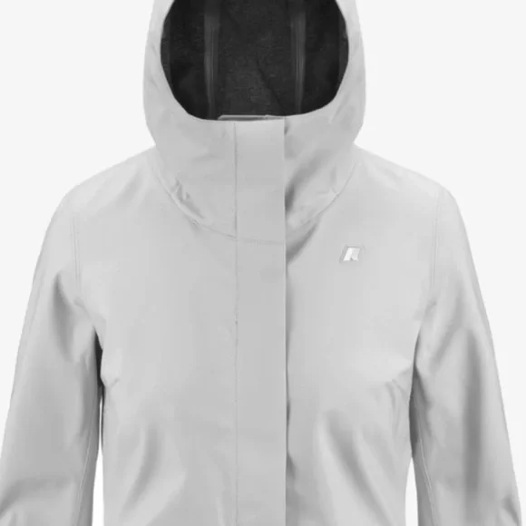 K-Way Steph Bonded Jersey White coat size S